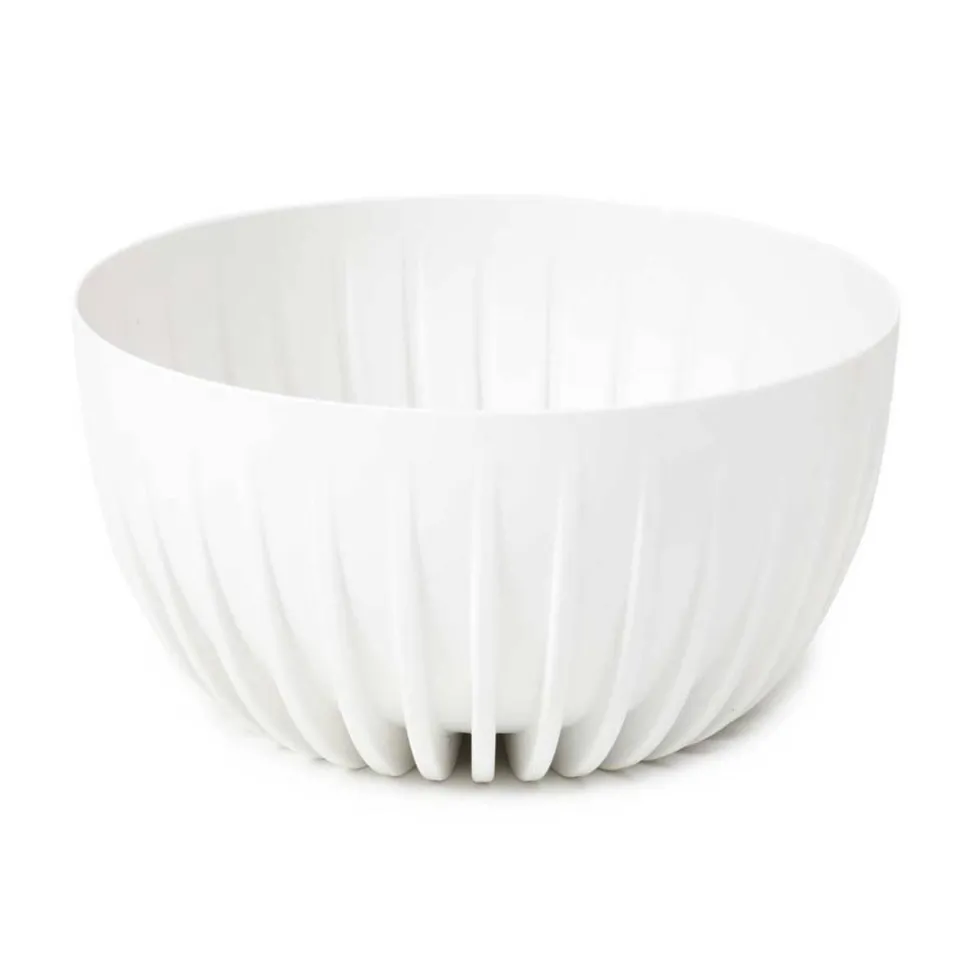 Zestaw doniczek Stripped Eco recykling białe