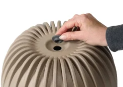 Zestaw doniczek Stripped Eco recykling białe