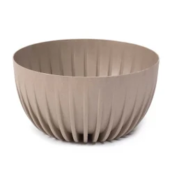 Zestaw doniczek Stripped Eco coffee latte