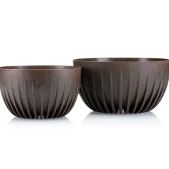 Zestaw doniczek Stripped Eco coffee espresso