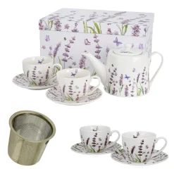 Zestaw dzbanek z filiżankami Classic Lavender