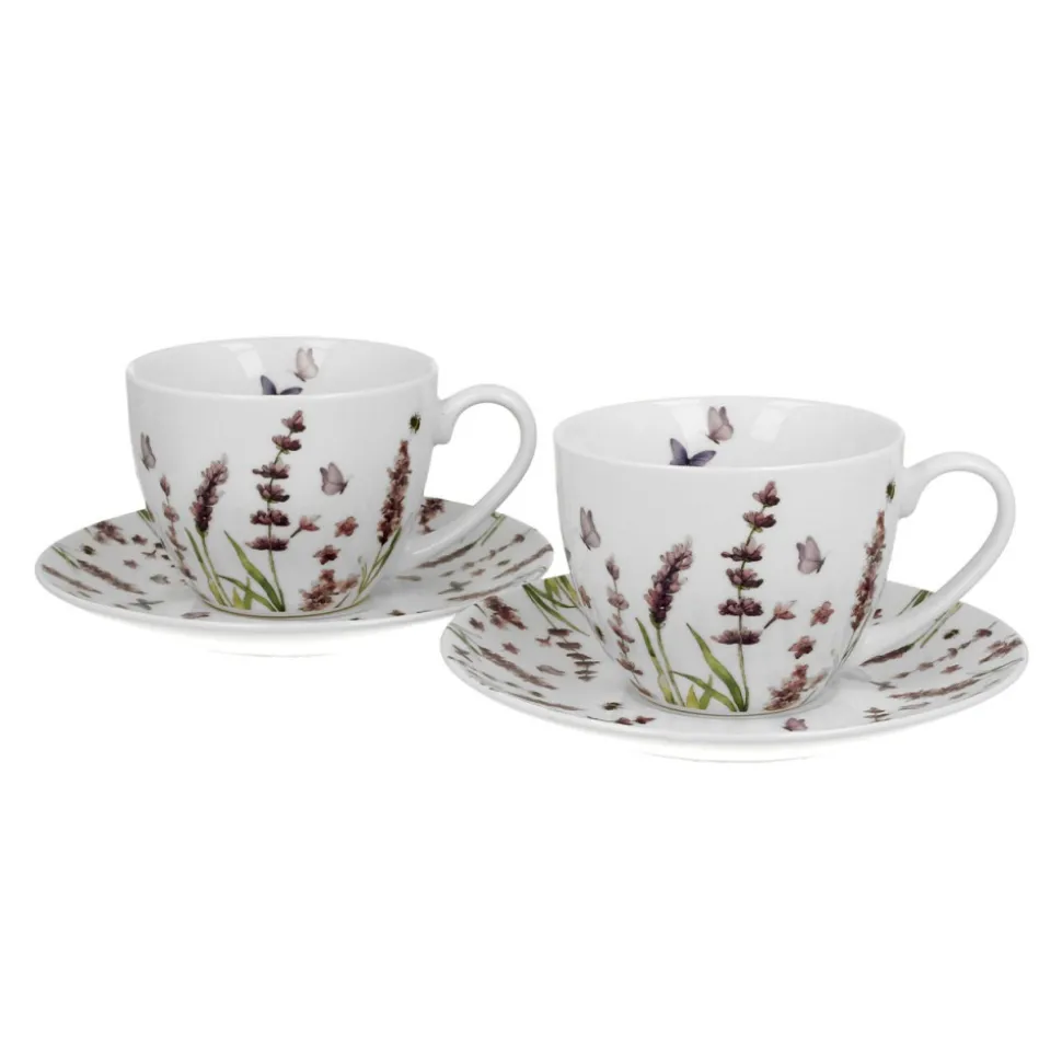 Zestaw dzbanek z filiżankami Classic Lavender