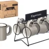 Zestaw filiżanek do espresso 100 ml szare