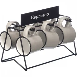 Zestaw filiżanek do espresso 100 ml szare
