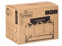 Zestaw filiżanek do espresso 100 ml miodowe