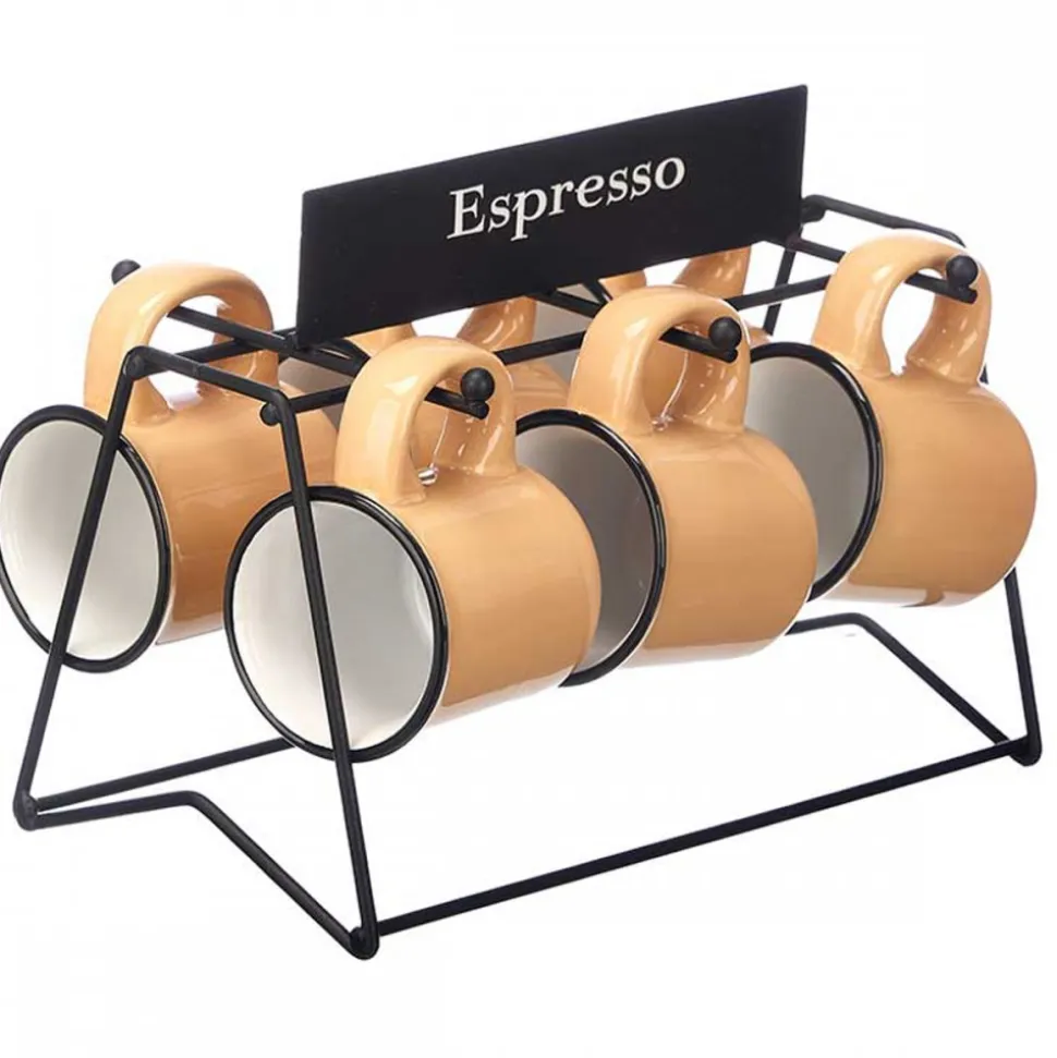 Zestaw filiżanek do espresso 100 ml miodowe
