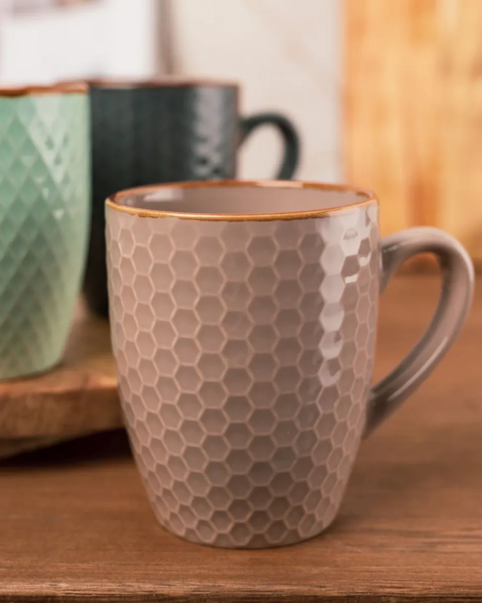 Zestaw kubków ceramicznych 4 szt 300 ml