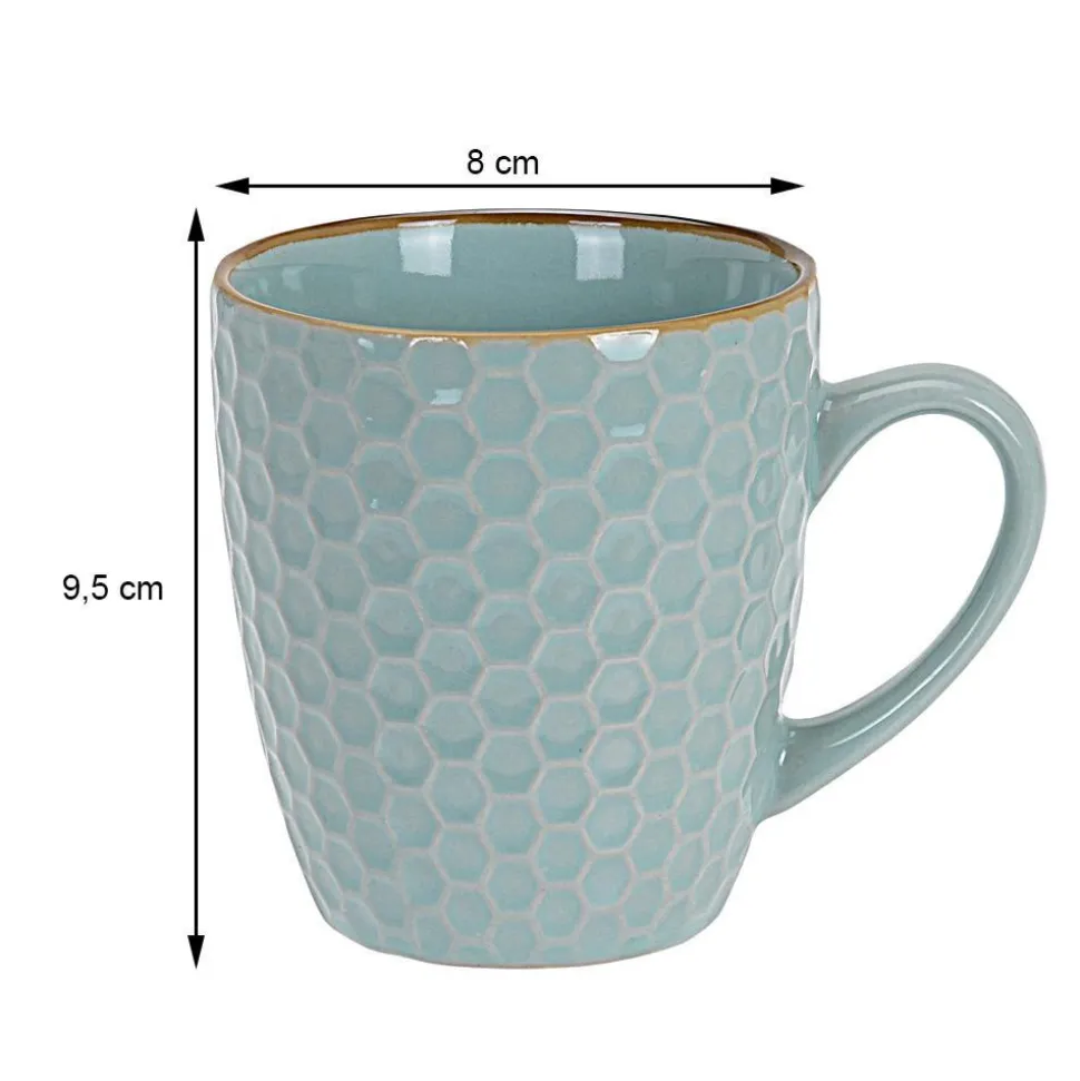 Zestaw kubków ceramicznych 4 szt 300 ml