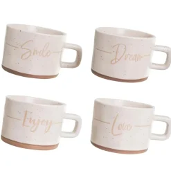 Zestaw kubków ceramicznych NORDIC MUG 4 x 280 ml