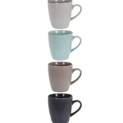 Zestaw kubków ceramicznych 4 szt 200 ml