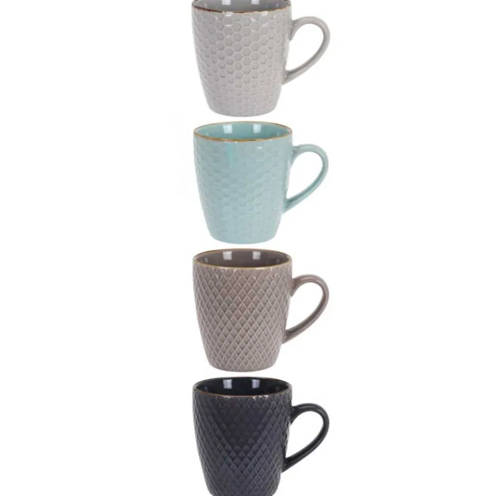 Zestaw kubków ceramicznych 4 szt 200 ml