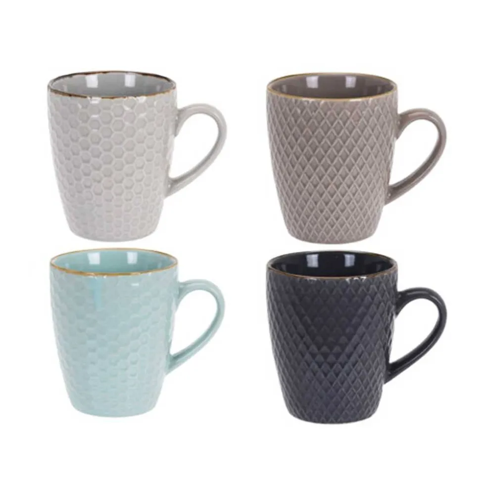 Zestaw kubków ceramicznych 4 szt 200 ml