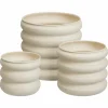 Zestaw metalowych doniczek Crema Round 3 szt
