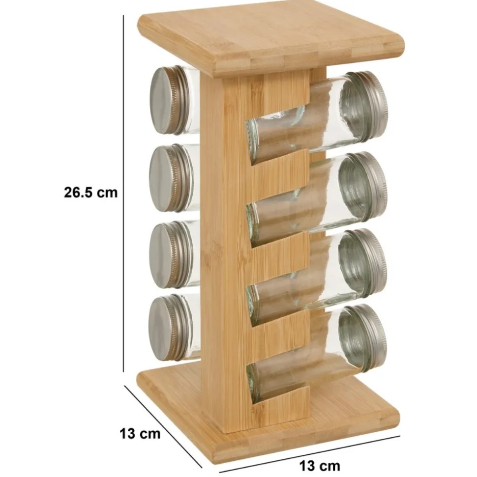 Zestaw na przyprawy 8 słoików Cozy