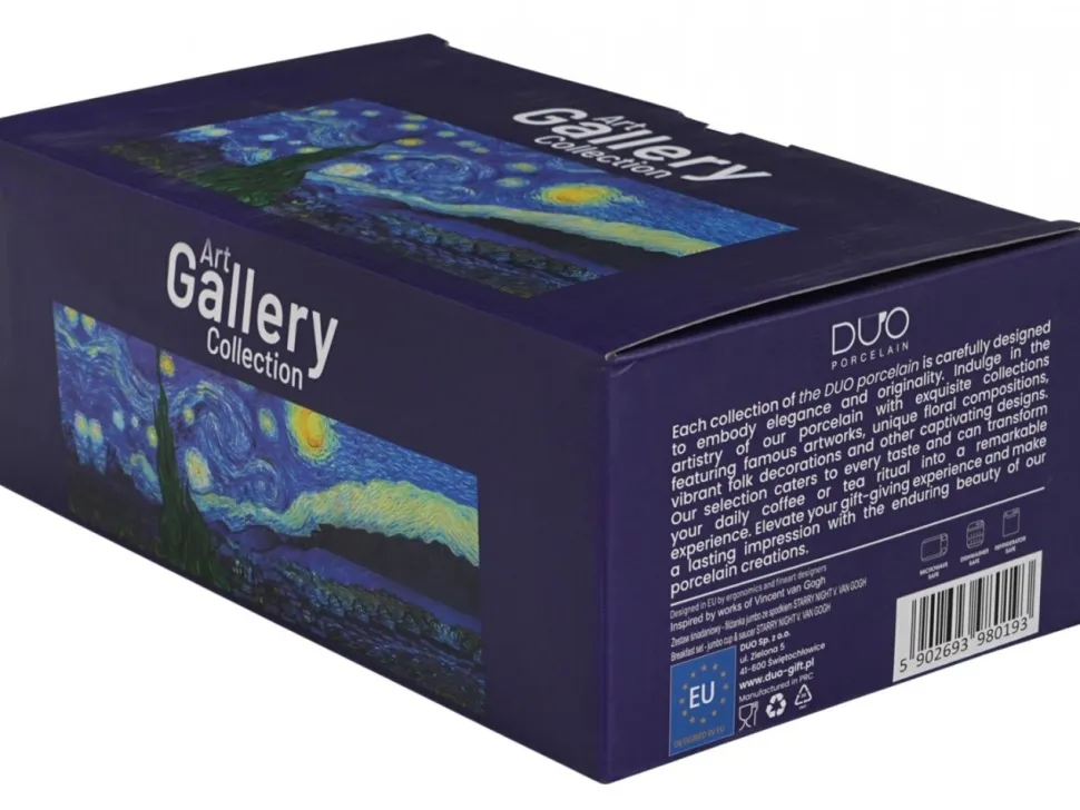 Zestaw śniadaniowy filiżanka ze spodkiem Van Gogh Starry Night