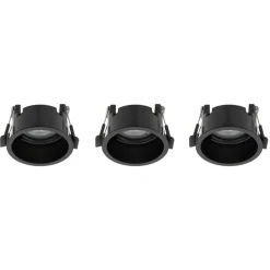 Zestaw opraw podtynkowych CUP 3 PC SET czarny 3xGU10