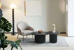 Zestaw stolików kawowych ROMA czarne