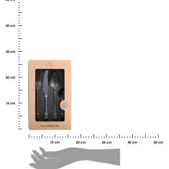 Zestaw sztućców 24 elementy Edge Black