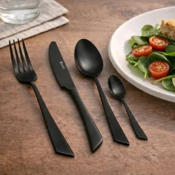 Zestaw sztućców 24 elementy Edge Black