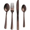 Zestaw sztućców Copper 16 el miedziane