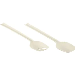 Zestaw sztućców do sałatek kremowy 29 cm