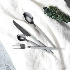 Zestaw sztućców Lino Grey 16 el szare