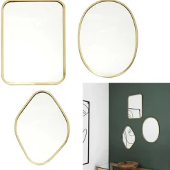 Zestaw 3 asymetrycznych luster MIRA * HowHomely Outlet