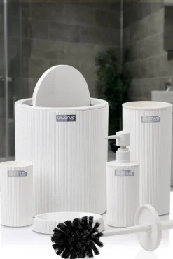 Zestaw łazienkowy 5 el Kely Round white * HowHomely Hot