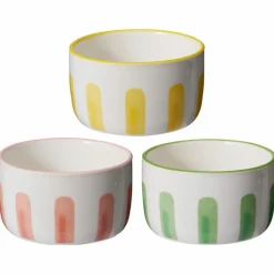 Zestaw 3 ceramicznych misek Sunny Stripes * HowHomely Clearance