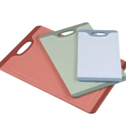 Zestaw desek do krojenia 3 sztuki plastikowe antypoślizgowe z uchwytam * Kesper Online