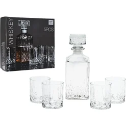 Zestaw do drinków i whisky 5 elementów - karafka i szklanki * Excellent Houseware Hot