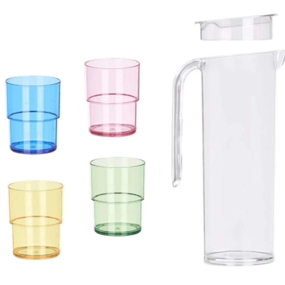 Zestaw do napojów dzbanek 1,6 l i 4 szklanki * LEKNES Clearance