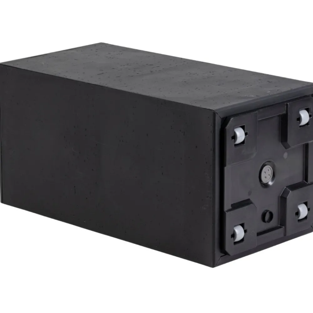 Zestaw donic na kółkach Betonique Słupek czarny beton 2 szt * HowHomely Outlet