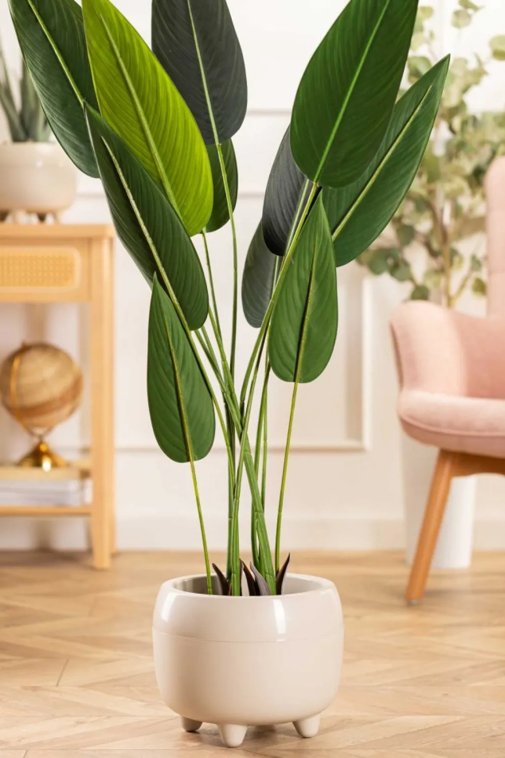 Zestaw donic na nóżkach botanica beżowe * HowHomely Clearance