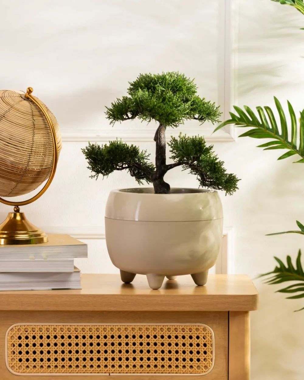 Zestaw donic na nóżkach botanica beżowe * HowHomely Clearance