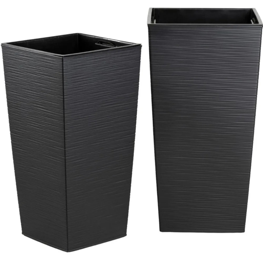 Zestaw donic Porto Riflo wysokie czarne 2 szt * HowHomely Outlet