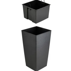 Zestaw donic Porto Riflo wysokie czarne 2 szt * HowHomely Outlet