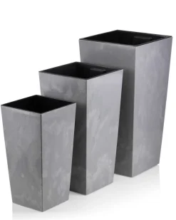 Zestaw donic Porto Szary Beton 3 szt * HowHomely Outlet