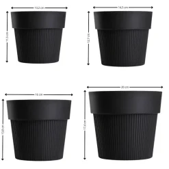 Zestaw donic SILVA LINE recykling czarne 4 szt * HowHomely Hot