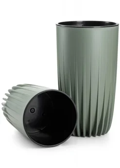 Zestaw donic Stripped wysokie szarozielone * HowHomely Outlet