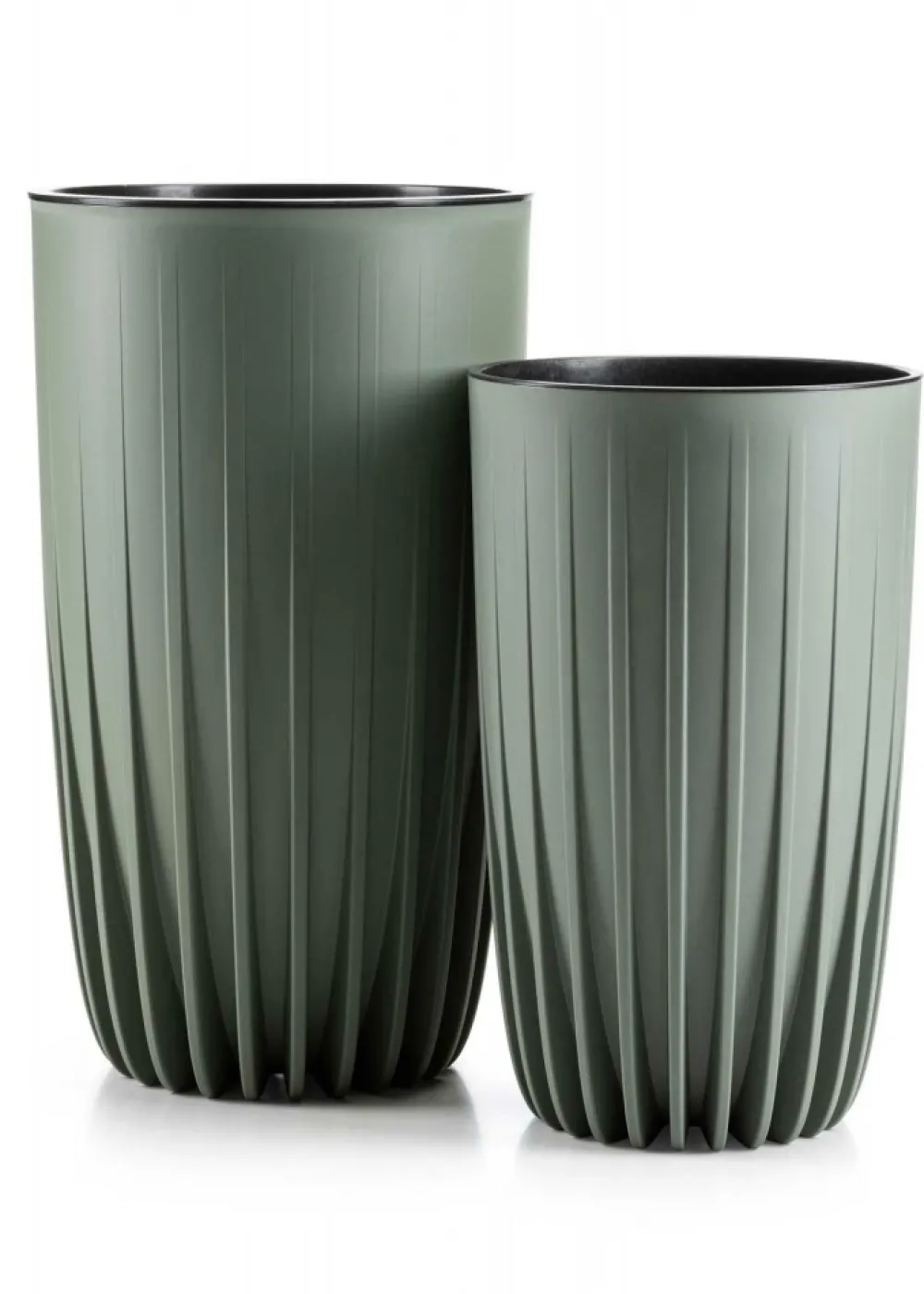 Zestaw donic Stripped wysokie szarozielone * HowHomely Outlet