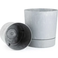 Zestaw donic z podstawką Azalea recykling szary beton * HowHomely Sale