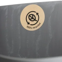 Zestaw donic z podstawką CUBI recykling szary beton 3 szt * HowHomely