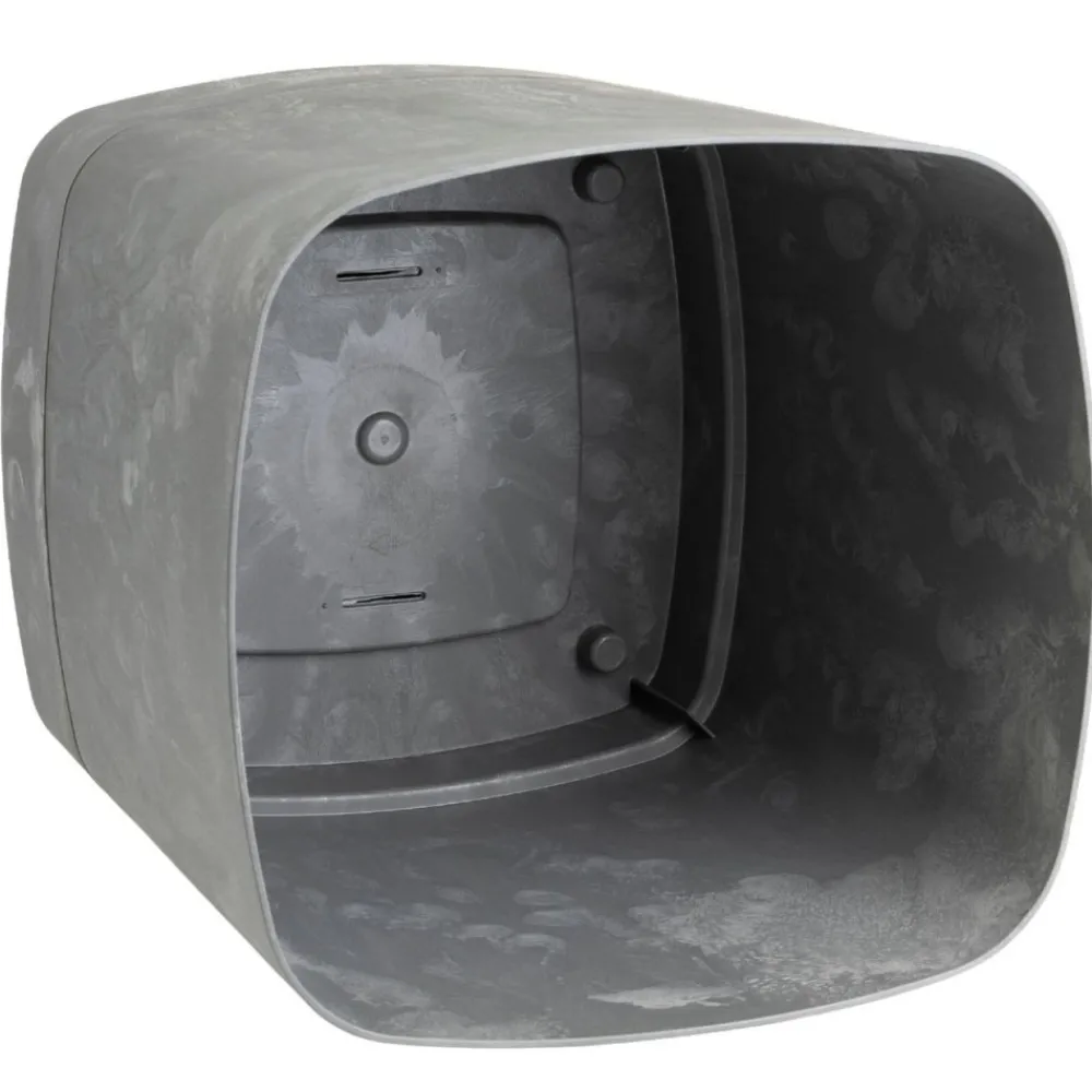 Zestaw donic z podstawką CUBI recykling szary beton 3 szt * HowHomely