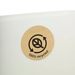 Zestaw donic z podstawką CUBI recykling kremowe 3 szt * HowHomely