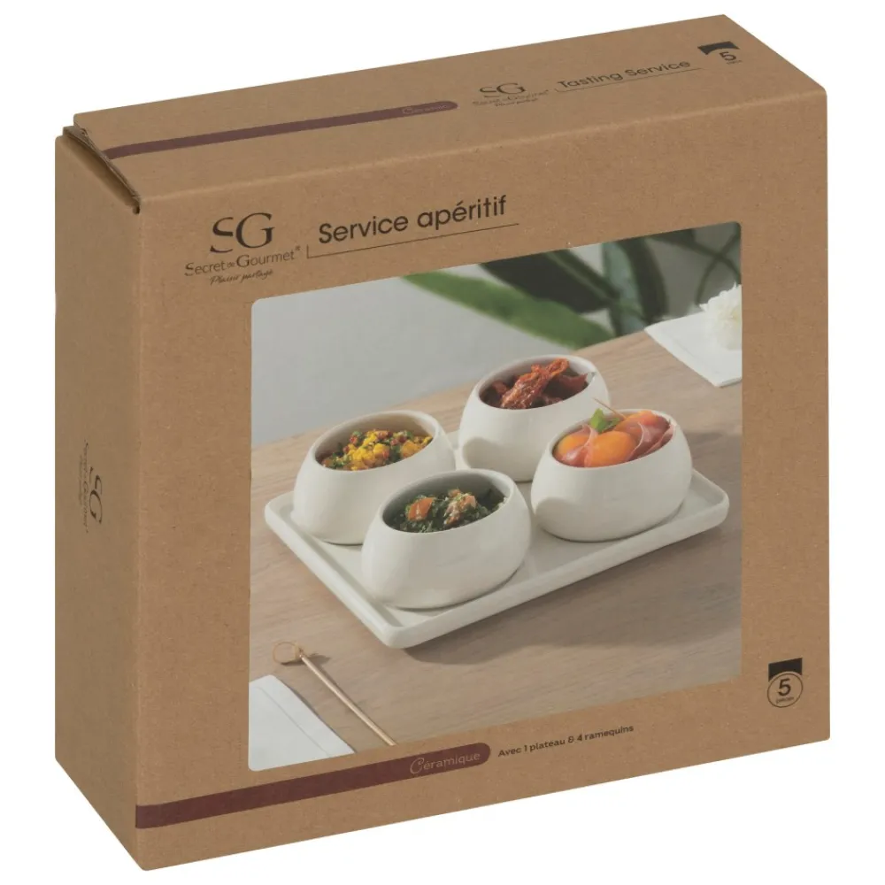 Zestaw do serwowania przekąsek 5el Nora * Secret de Gourmet Discount