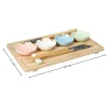Zestaw do sushi z bambusową tacą i porcelanowymi miseczkami 9 el. * HowHomely