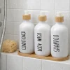 Zestaw dozowników łazienkowychw kolorze białym 3x500 ml * HowHomely Outlet