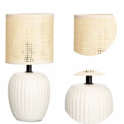 Zestaw dwóch lamp z beżowym abażurem * GIFTDECOR Discount