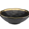 Zestaw dwóch talerzy LISSA BLACK GOLD * HowHomely Discount